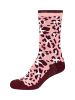 camano Socken ca-soft Stopper stripes 4er Pack bordeaux red