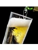 Mr. & Mrs. Panda Weizenbierglas Sternzeichen Jungfrau mit Spruch in Transparent