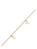 Elli Fußschmuck 925 Sterling Silber Sterne, Astro, Stern in Gold