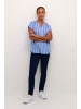 Kaffe Kurzarm-Bluse KAstridy Regular fit in Ultramarine / Chalk Stripe