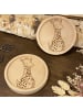 Mr. & Mrs. Panda Holz Untersetzer Giraffe Zufrieden ohne Spruch in Transparent