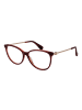 Max Mara Damen Optische Fassungen Rund Rot