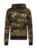 Replay Hoodie All-Over Camouflage in grün