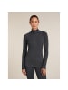 icebreaker Unterhemd Wo Merino 260 ZoneKnit LS Half in Schwarz011