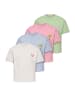 KIDS ONLY T- Shirt 'Solei Life' 4er Pack in blau