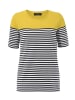 Aniston CASUAL T-Shirt in schwarz-weiß-mais