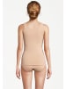 Conta Unterhemd / Top Feinripp in Schwarz / beige