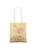 Mr. & Mrs. Panda Shopper-Tasche Robbe Liegen mit Spruch in Gelb Pastell