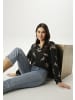 Aniston SELECTED Langarmshirt in schwarz-beige-zimt