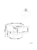 Beliani Nachttisch NIVO in Braun - (W) 40 x (H) 40 x (L) 42 cm