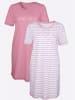 WITT WEIDEN Sleepshirts in erika + erika-gestreift