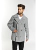DreiMaster Herren Cabanjacke Aus Wollgemisch in Grau Melange