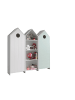 58 aufm Kessel REGALSCHRANK Set Kania MDF+Holzwerkstoff Weiß