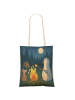 Mr. & Mrs. Panda Tasche Pinguin Lagerfeuer Design ohne Spruch in Weiß
