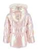 Disney Frozen Elsa Kinder Winterjacke gesteppt mit Kapuze in Silber