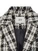 JACQUELINE de YONG Blazer lang mit steigendem Revers Knopfleiste in Braun