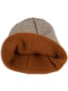 styleBREAKER Strickbeanie in Taupe-Cognac