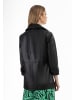 faina Blazerjacke Aus Leder in Schwarz