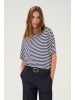 My Essential Wardrobe T-shirt LisaMW Loose fit in Dark Sapphire Blue Striped
