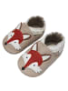 Yalion Leder-Krabbelschuhe "Fuchs" in hellbraun