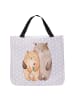 Mr. & Mrs. Panda Strandtasche Bären Liebe ohne Spruch in Grau Pastell