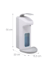 relaxdays 2x Eurospender in Weiß - 1000 ml
