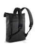 KLONDIKE 1896 Gold Donald Rucksack Leder 43 cm Laptopfach in schwarz