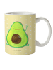 Mr. & Mrs. Panda Tasse Avocado Glücklich ohne Spruch in Gelb Pastell