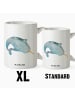 Mr. & Mrs. Panda XL Tasse Narwal ohne Spruch in Weiß