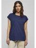 Urban Classics Urban Classics Damen Ladies Extended Shoulder Tee in darkblue