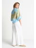 Rich & Royal Bluse in hellblau gelb