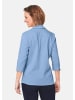 GOLDNER Stretchbequeme Bluse mit Baumwolle in bleu