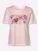 Sieh an! Kurzarm-Shirt in hellrosé-altrosa