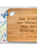 Mr. & Mrs. Panda Schneidbrett Spruch Vihuela Herzklang mit Spruch in Braun
