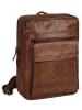 SPIKES & SPARROW Rucksack echt Leder in cognac