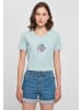 Merchcode Merchcode Cropped T-Shirts in oceanblue