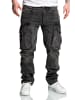 Amaci&Sons Sweathose im Denim Look LINNDALE in Schwarz