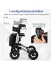 COSTWAY Rollator mit Luftbereifung in Silber