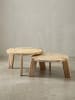 KADIMA DESIGN Design Couchtisch 2er Set Mango Massivholz Wohnzimmertisch Hell in Hellbraun