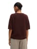 Marc O'Polo Kurzarm-Pullover loose in Black Cherry