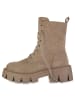 VAN HILL Schnürstiefeletten Dorothy in Khaki Velours