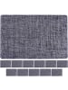 Ritzenhoff & Breker 12er Set Tischsets Linen in 44 x 29 cm in Graublau