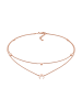 Elli Halskette 925 Sterling Silber Astro, Halbmond, Sterne, Stern in Rosegold