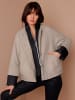 creation L Wolljacke in beige-schwarz