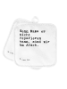 Mr. & Mrs. Panda Topflappen Wenn Mama es nicht... mit Spruch in Weiß