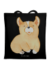 Mr. & Mrs. Panda Tasche Corgie ohne Spruch in Schwarz