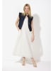 More & More Maxikleid Lochspitze in off white