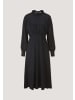 Hessnatur Hessnatur Kleid Midi tailliert aus LENZING™ ECOVERO™ Viskose in schwarz