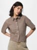 Pieces Kurzarmhemd in Taupe Gray