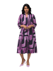 Ulla Popken Midikleid in aubergine